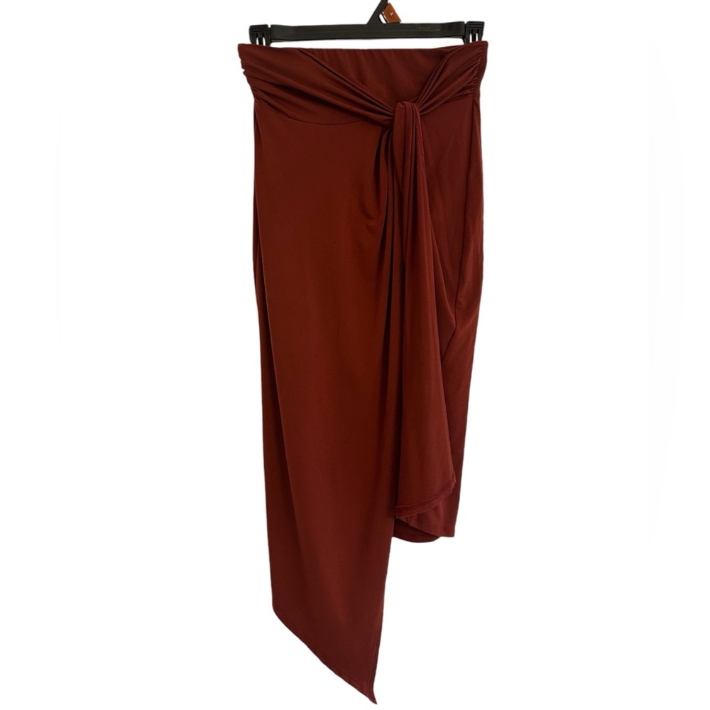 Women's Nine West Faux-Wrap Midi Skirt